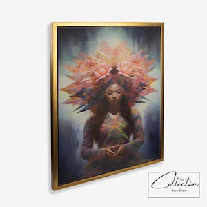 Meditation Wall Decor Mindfulness Home Art Framed Poster Yoga Print Mindful Gift Zen Decor Art Housewarming Gift Meditation Canvas Art