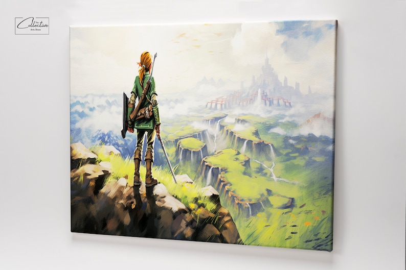 Tears of the Kingdom Poster Zelda Framed Canvas Zelda Wall Art Lengend