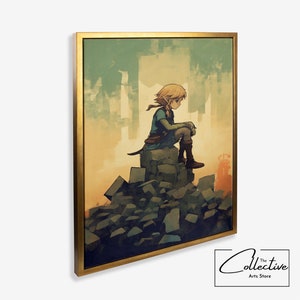 Legend of Zelda Print Breath of the Wild Gaming Wall Decor Zelda Gift Tears of The Kingdom Print - Canvas or Poster, Framed or Unframed