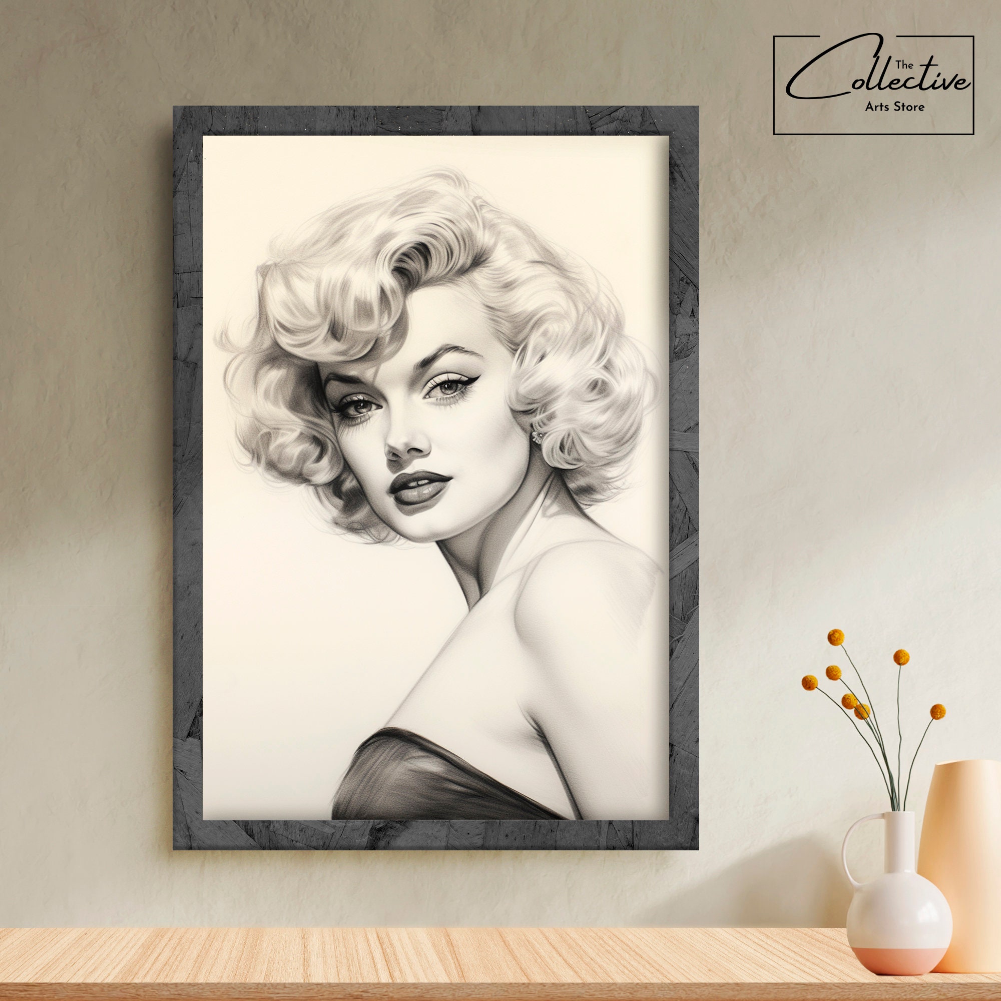 マリリン モンロー キャンバス ウォールアート マリリン モンロー 額