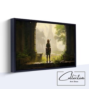 Legend of Zelda Wall Art Zelda Print Legend of Zelda Gift Breath of the Wild Gaming Room Decor - Canvas or Poster, Framed or Unframed
