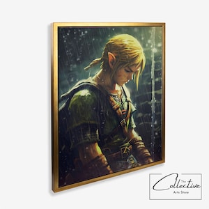 Poster Print Zelda Tears of The Kingdom Wall Decor Fantasy Gaming Fan Art Zelda Gift The Legend of Zelda Wall Art Fantasy-Themed Zelda gift