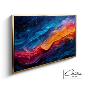 Himmlische Dekoration, Weltraumbild, Weltraumwandkunst, Sternenhimmel, Wohnzimmerdekor, Kunst Geschenk | Leinwand, Poster, gerahmt oder ungerahmt