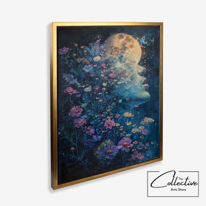 Desenho botânico, arte com flores, arte em parede da natureza, pintura de paisagem, impressões da natureza, arte da natureza | Tela ou pôster, emoldurado ou sem moldura