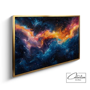 Celestial Decor, Weltraum Malerei, Space Wall Art, Sternenhimmel, Büroeinrichtung, Kunst Geschenk | Leinwand, Poster, gerahmt oder ungerahmt