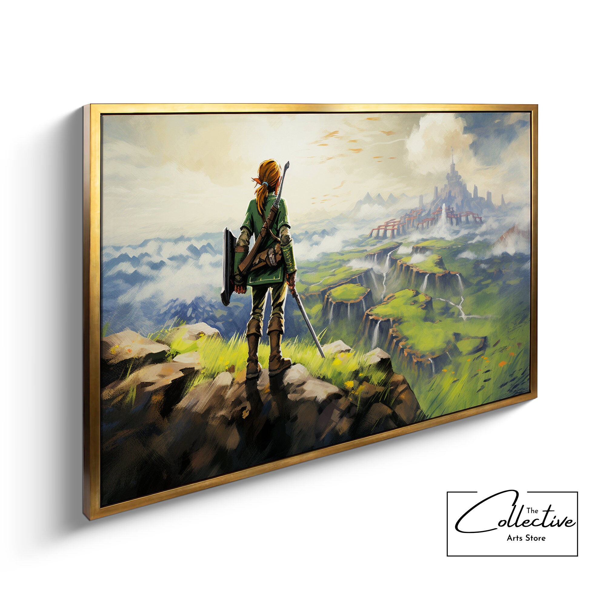 Tears of the Kingdom Poster Zelda Framed Canvas Zelda Wall Art Lengend