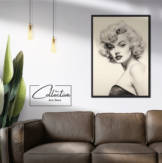 マリリンモンロー　額装ポスター　ウォールアート Amazon.co.jp: マリリンモンローポスターウォールアート ポスター 壁