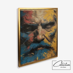 Zeus Inspired Portrait Myths Legends Art Gift Gods Goddess Wall Decor Ancient Roman Print Greek Gods Canvas Wall Art Greek Mythology Poster