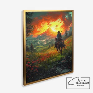 The Legend Of Zelda, Tears Of The Kingdom, Ocarina Of Time, Zelda, Zelda Art, Zelda Gift | Canvas, Poster, Framed or Unframed Options