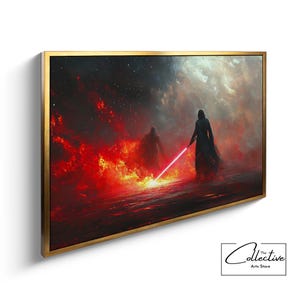 Jedi Star Wars, Starwars Wall Art, Lightsaber, Star Wars Room Decor, Mandalorian, Starwars Gift | Canvas, Poster, Framed or Unframed Options
