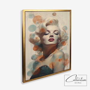 Marilyn Monroe Wall Art Movie Star Poster Marilyn Monroe Image Famous People Painting Housewarming Gift - Canvas, Poster, Framed,Unframed