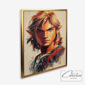 Zelda Ocarina, Link Print, The Legend Of Zelda, Tears Of The Kingdom, Ocarina Of Time, Zelda Art, Gift | Canvas, Poster, Framed or Unframed