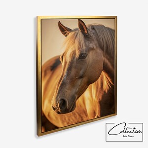 Horse Wall Art Poster Equestrian Gift Horse Canvas Wall Art Ranch Wall Decor Horse Lover Gift Framed Poster Horse Western Styling Art