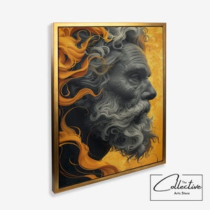 Greek Mythology Zeus Poster Greek Gods Canvas Wall Art Myths Legends Art Gift Gods Goddess Wall Decor Ancient Roman Print