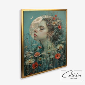 Natur Wandbild, Botanische Drucke, Natur Prints, Natur Kunst, Blumen Kunst | Leinwand oder Poster, gerahmt oder ungerahmt