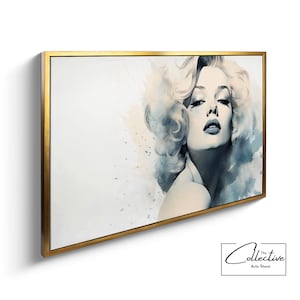 Marilyn Monroe Art Black and White Prints Celebrity Posters Housewarming Gift Marilyn Monroe Wall Decor Canvas or Poster, Framed or Unframed