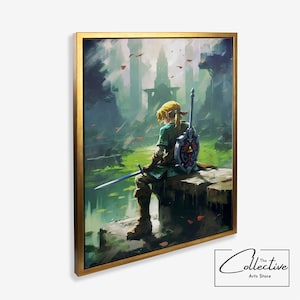 Zelda Poster Zelda Fan Gift Game Room Link Zelda Poster The Legend of Zelda Wall Decor Zelda Gaming room poster Zelda Ocarina of Time gift