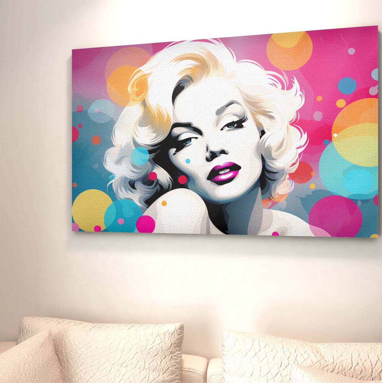 Pop Art Marilyn Monroe Poster Vintage Marilyn Monroe Wall - Etsy