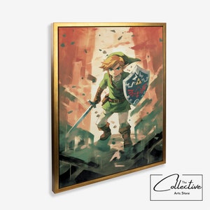 Legend of Zelda Wall Art Tears of the Kingdom Zelda Print Video Game Decor Movie Poster - Canvas or Poster, Framed or Unframed