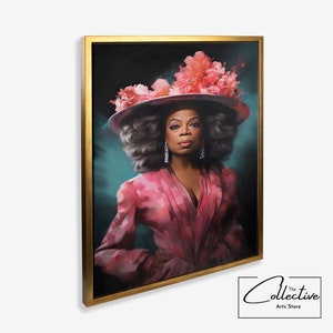 Oprah Winfrey Celebrity Portrait Celebrity Wall Art Inspirational Art Housewarming Gift Celebrity Posters - Canvas, Poster, Framed, Unframed