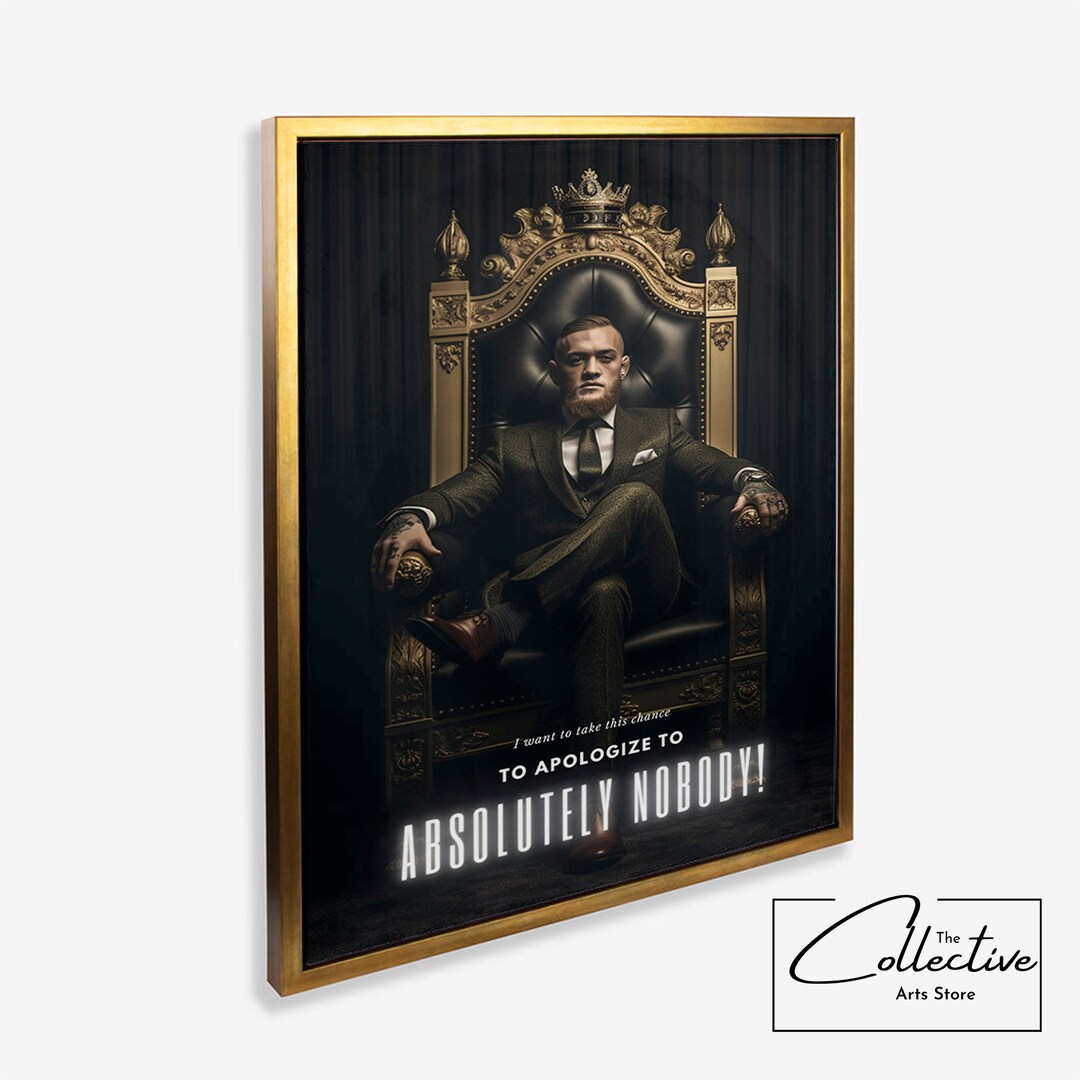 Poster Conor McGregor - Affiche MMA UFC - Impression Artistique - Décoration Murale Sans Cadre
