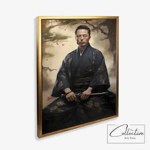Elon Musk Painting Elon Musk Framed Poster Contemporary Art Elon Musk Print Office Art Elon Musk Canvas Art Samurai Style Decor Elon Musk