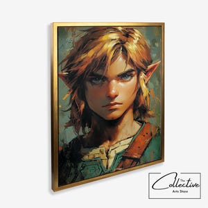 The Legend Of Zelda, Zelda Link, Tears Of The Kingdom, Ocarina Of Time, Links Awakening, Zelda Gift | Canvas, Poster, Framed or Unframed