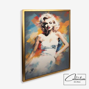 Marilyn Monroe Canvas Marilyn Monroe Poster Marilyn Monroe Wall Art Marilyn Monroe Gift New Home Art 50s Icon Marilyn Monroe Wall Decor