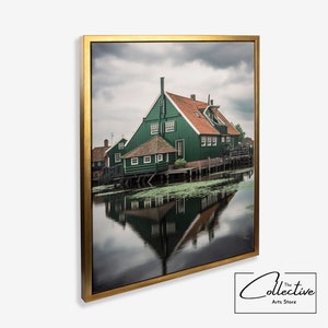 Dutch Farm Framed Poster Dutch Canvas Farm Art Amsterdam Gift Dutch Landscape Art Gift Holland Wall Art Dutch Farm Poster Souvenir