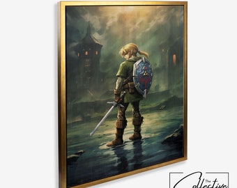 The Legend of Zelda Poster Zelda Fan Birthday Gift Zelda Game Room Decor Zelda Wall Art The Legend of Zelda Wall Decor Gift Zelda Gaming Art