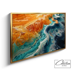 Modern Artwork, Vibrant Colors, Abstract Art, Housewarming Gift, Living Room Decor | Canvas & Poster, Framed or Unframed Options