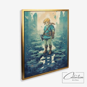Legend of Zelda Poster Tears of the Kingdom Gaming Posters Zelda Gift Gaming Room Decor - Canvas or Poster, Framed or Unframed