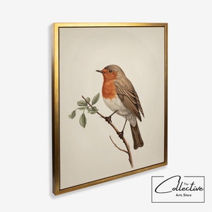 Robin Painting Robin Minimalistic Poster Bird Wall Art Robin Drawing ...