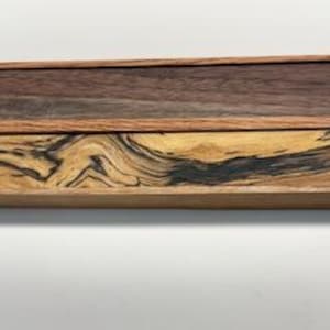 wooden AM/PM weekly pill box