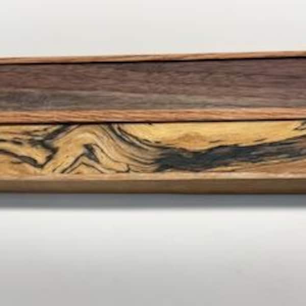 wooden AM/PM weekly pill box