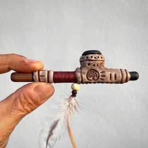 Vishnu | Tobacco pipe for shamanic ceremonies | Handmade | Pocket-sized