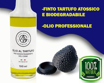 Kit de dressage de chien truffier complet avec fausse huile de truffe professionnelle non toxique et biodégradable. Guide pdf GRATUIT