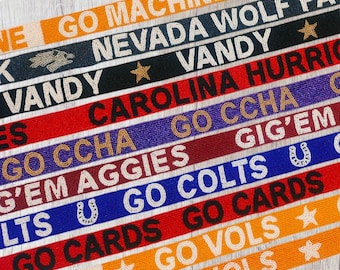 Handmade beaded bag straps, Gameday beaded accessories, Stadium beaded bag straps, Customized beaded college purse strap