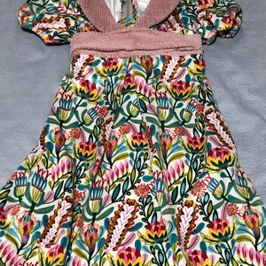 Vestido floral de inverno
