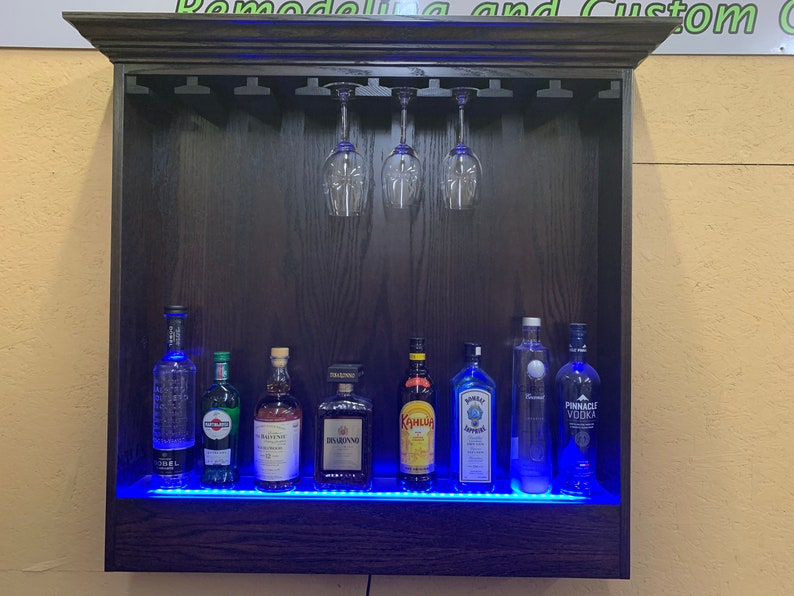 Custom Built Oak Bar Etsy