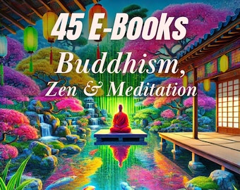 45 Budismo, Zen y Meditación MRR eBooks / derechos de reventa del paquete plr / uso comercial de libros electrónicos / descarga digital lista para vender