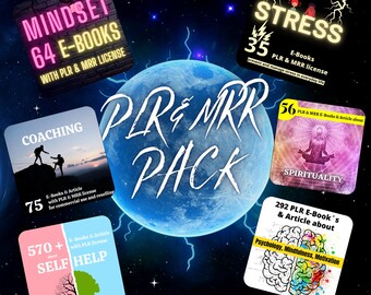 6 Pack Self Development eBooks and articles | plr bundle resell rights | e book commercial use | digital download ready to sell