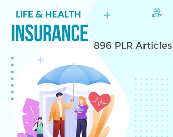 896 Life and Health Insurance PLR Articles | plr bundle resell rights | e book commercial use | digital download ready to sell