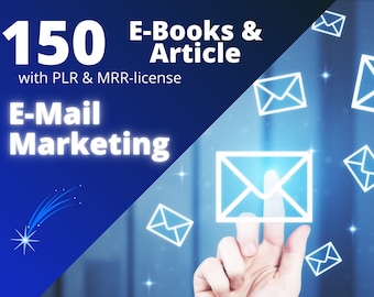 150 e-böcker och artiklar om e-postmarknadsföring med PLR | återförsäljningsrättigheter för PLR-paket | kommersiell användning av e-böcker | digital nedladdning, redo att säljas