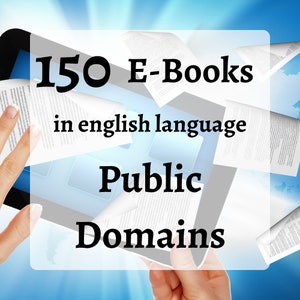 150 Public Domain eBooks | plr bundle resell rights | e book commercial use | digital download ready to sell