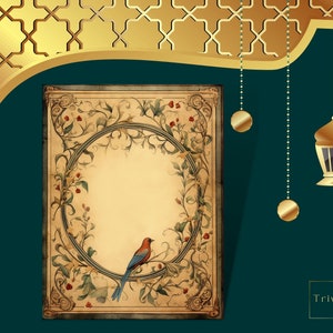 Medieval Mirage Antique Papers, Renaissance Style Art Nouveau ...