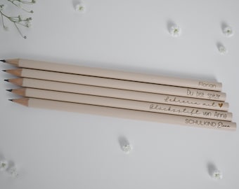 Bleistift | Personalisiert | Stift | Beige matt