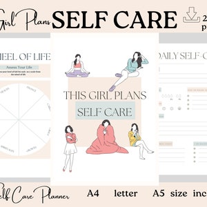 SELF CARE PLANNER /checklist mindfulness/ Gift self love/ daily planner/ self care journal/selfcare planner/ printable planner.
