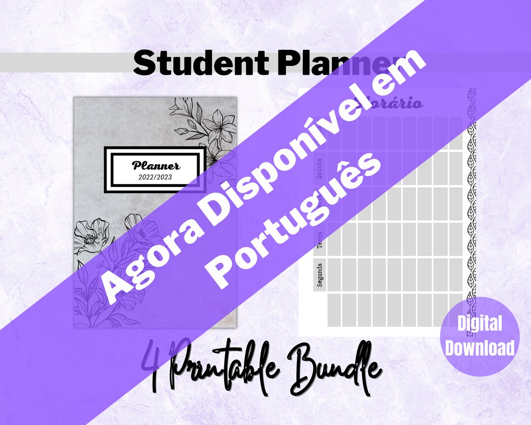 Agenda Para Estudante 2022/2023, Organiza Os Estudos, 4 Temas, Planners ...