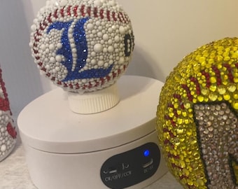 Custom Bedazzled Baseball